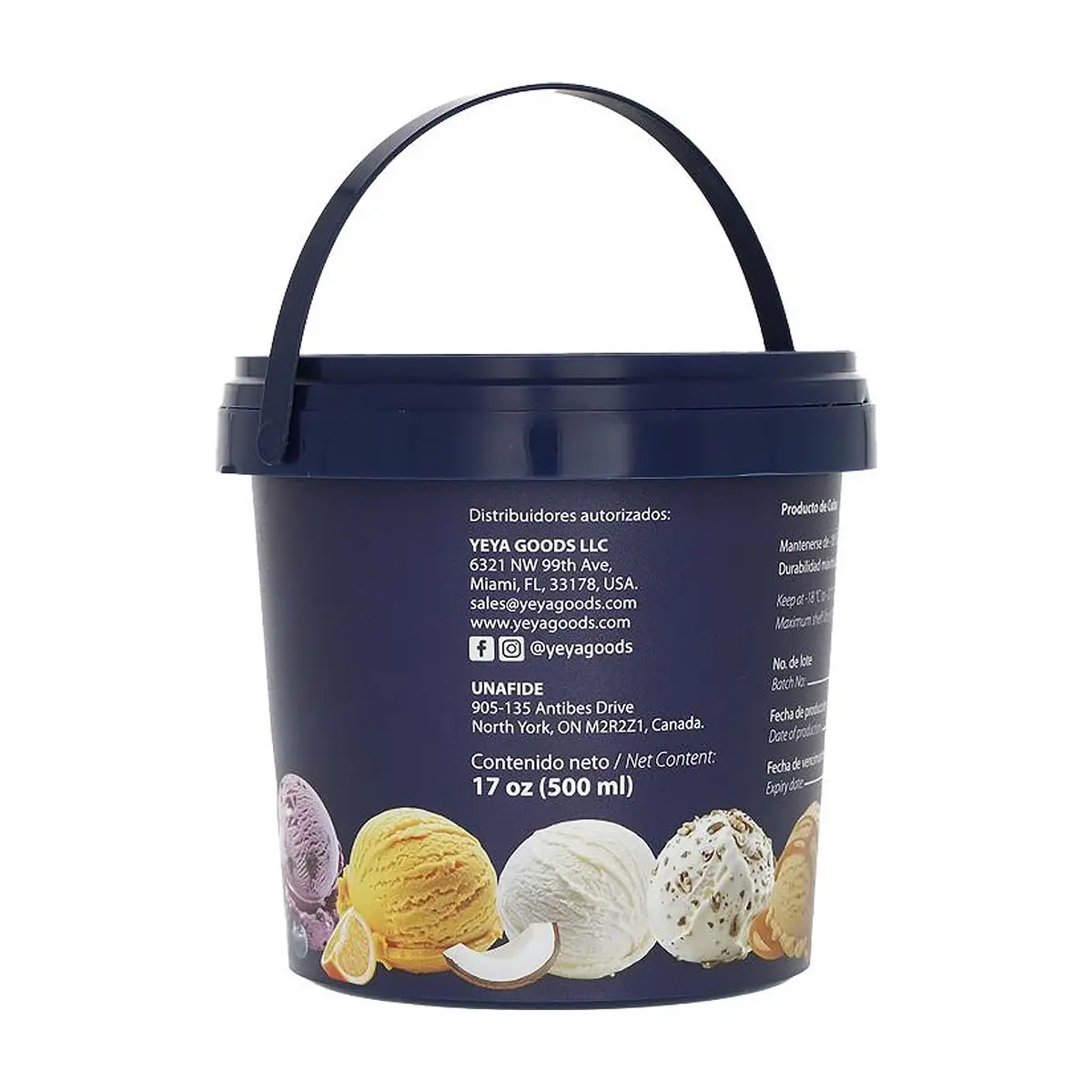 Helado de crema sabor a chocolate YEYA (500 ml) - Thumbnail 3