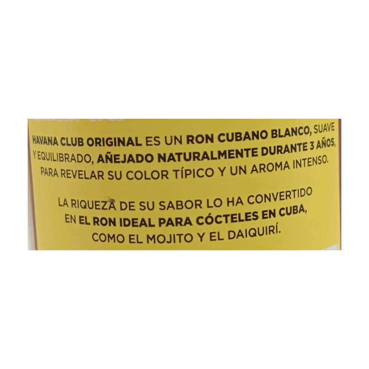 Botella de ron Original Añejo 3 Años 40 % vol Havana Club (700 ml) - Thumbnail 3