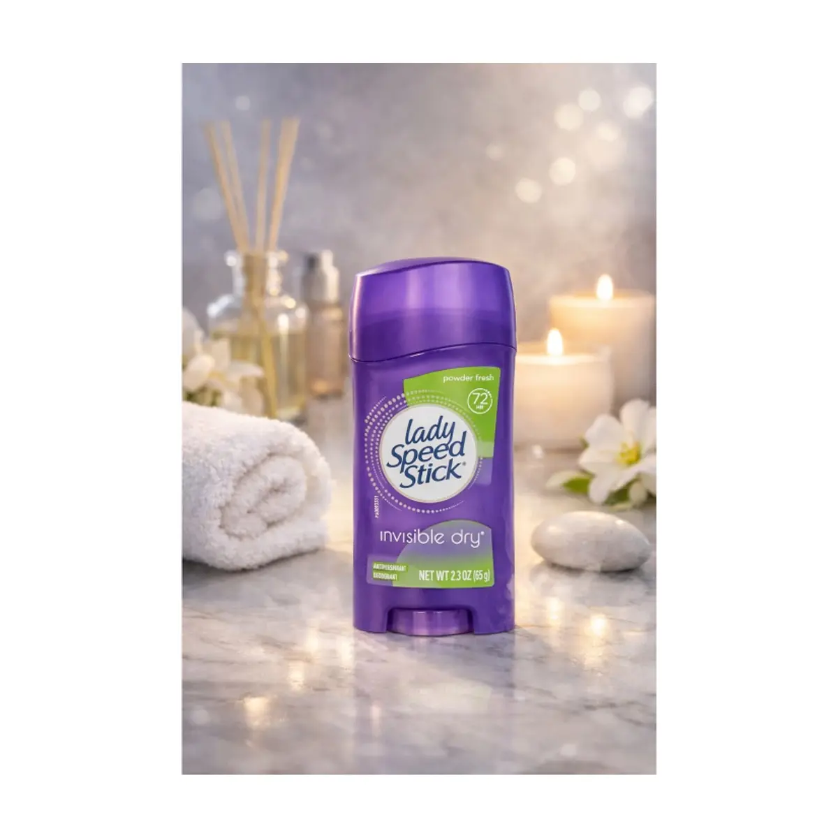 Desodorante en barra para mujer Lady Speed Powder Fresh (65 g / 2.3 oz) - Miniatura 4