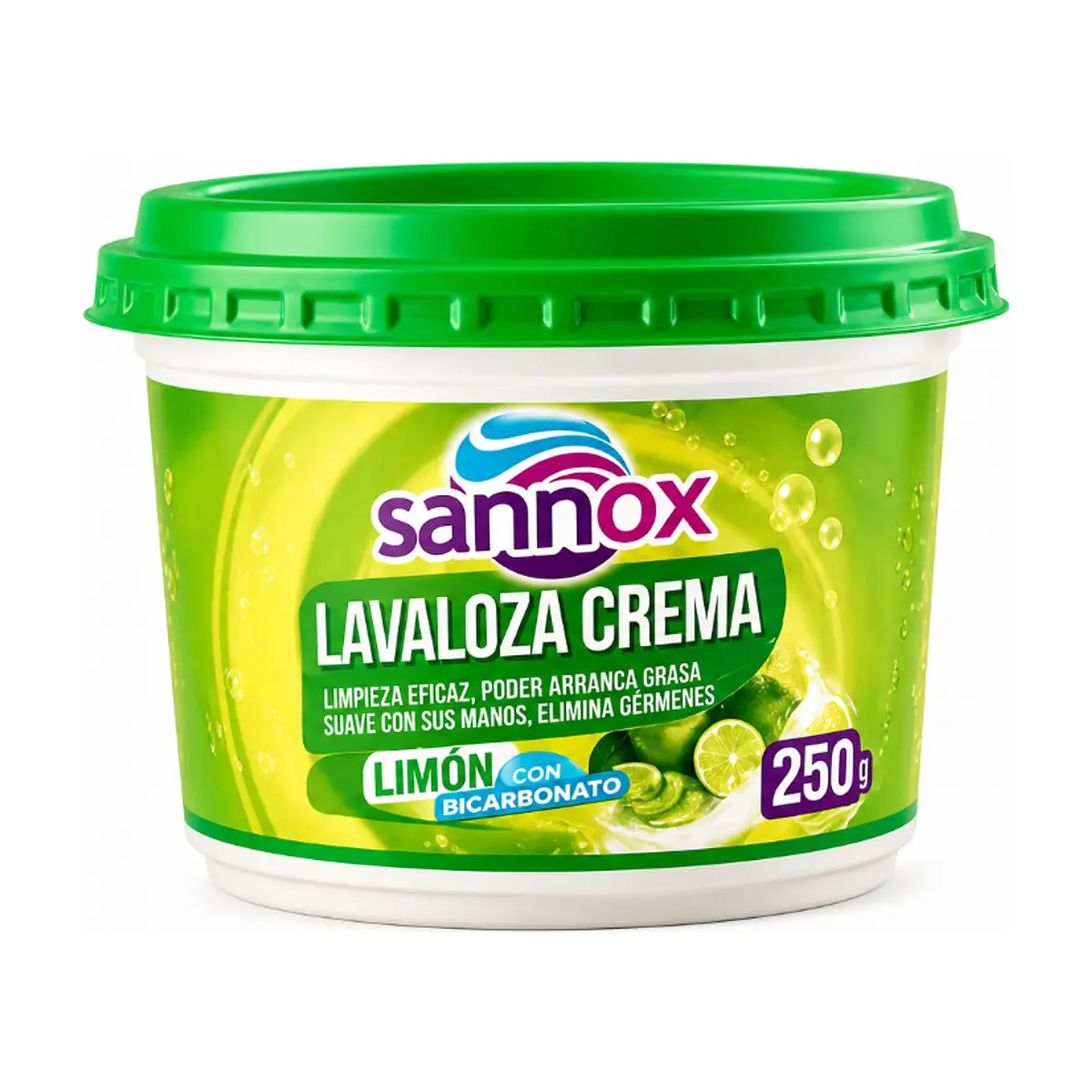 Lavavajillas en pasta -limón y bicarbonato - Sannox (250 g / 0.55 lb)