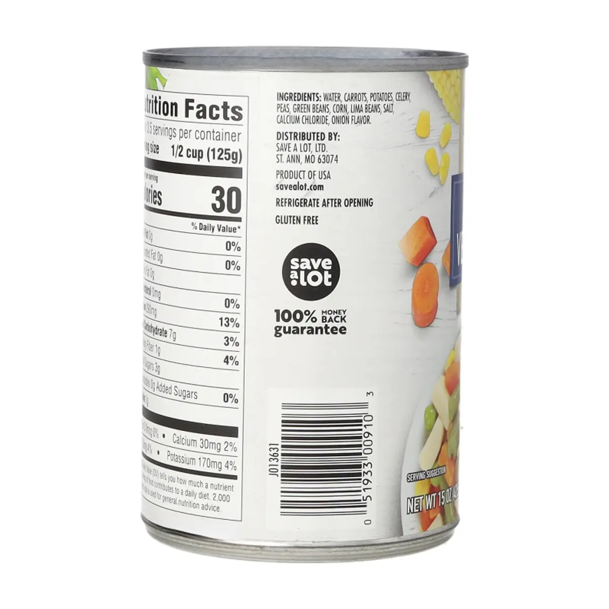 Vegetales mixtos Fairhill Farms (425 g / 15 oz) - Miniatura 2