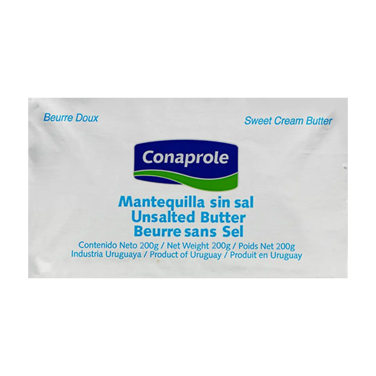 Mantequilla sin sal Conaprole (200 g / 7.05 oz)
