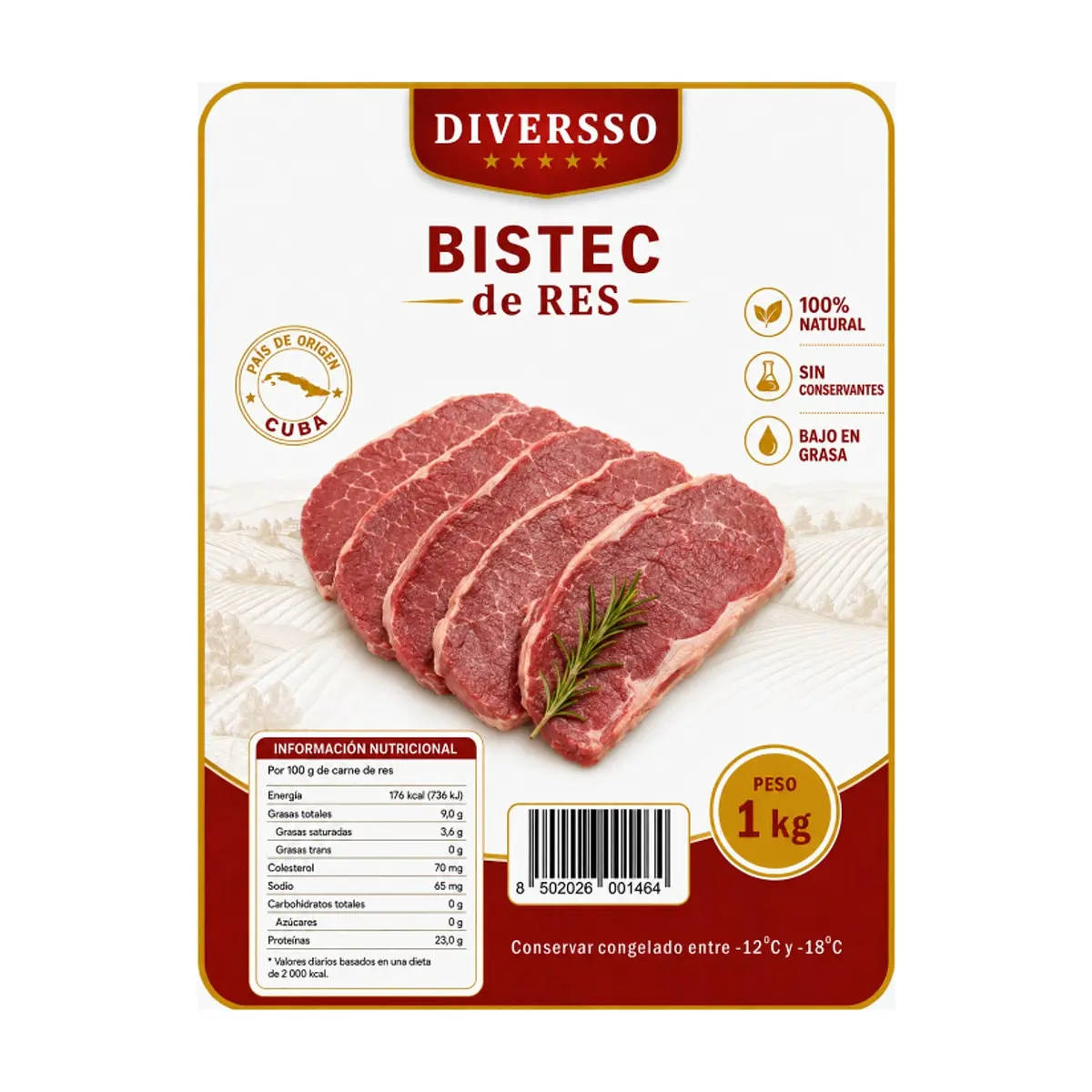Bistec de res Diversso (1 kg / 2.2 lb) - Thumbnail 4