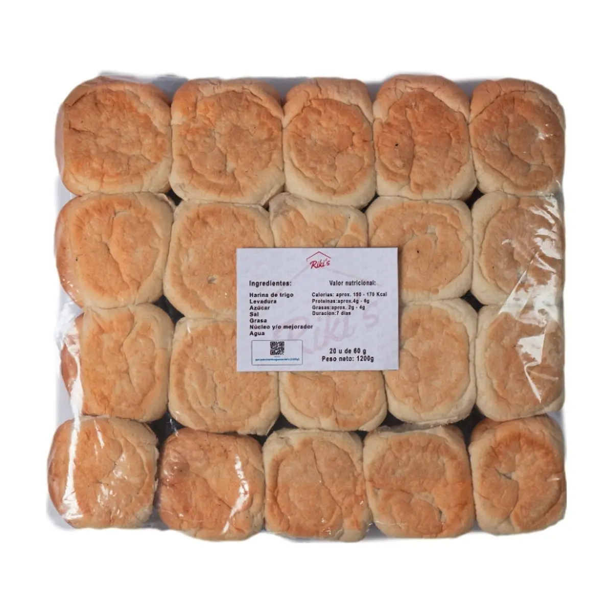 Pan para hamburguesas RIKI´s (20 x 60 g / 2.11 oz) - Thumbnail 3