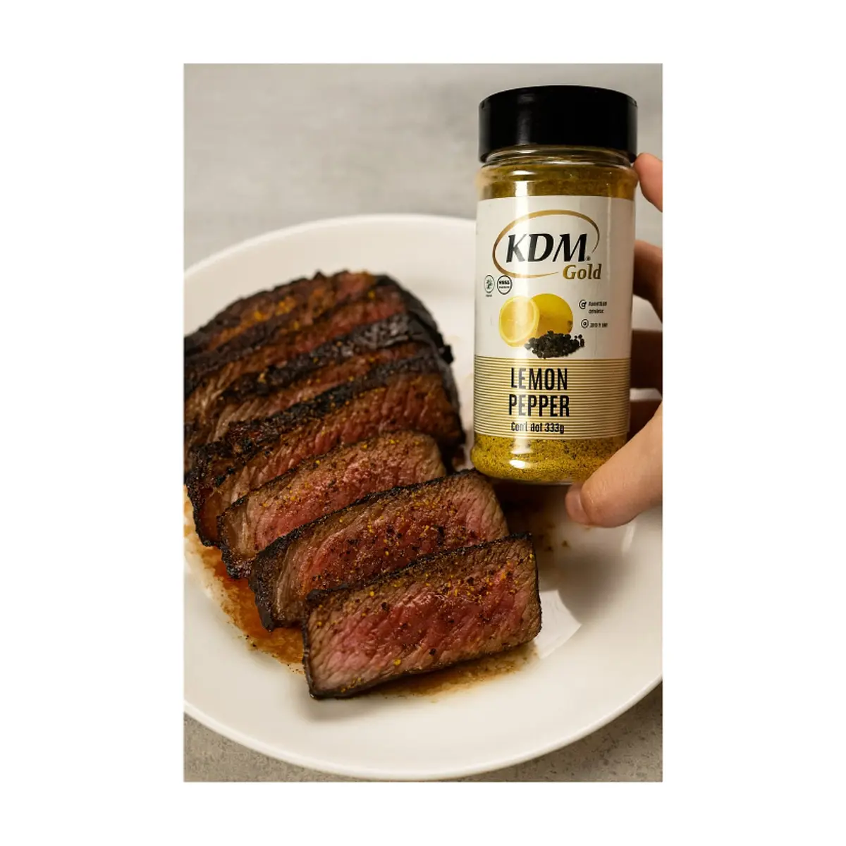 Sazón sabor limón con pimienta KDM Gold (390 g / 13.76 oz) - Thumbnail 4