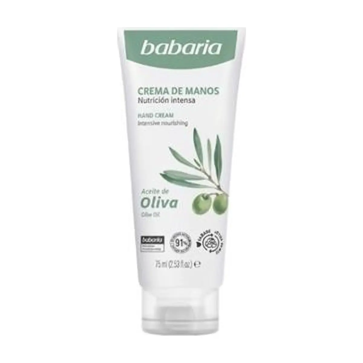 Crema Manos Aceite Oliva (75 ml) BABARIA - Image 1