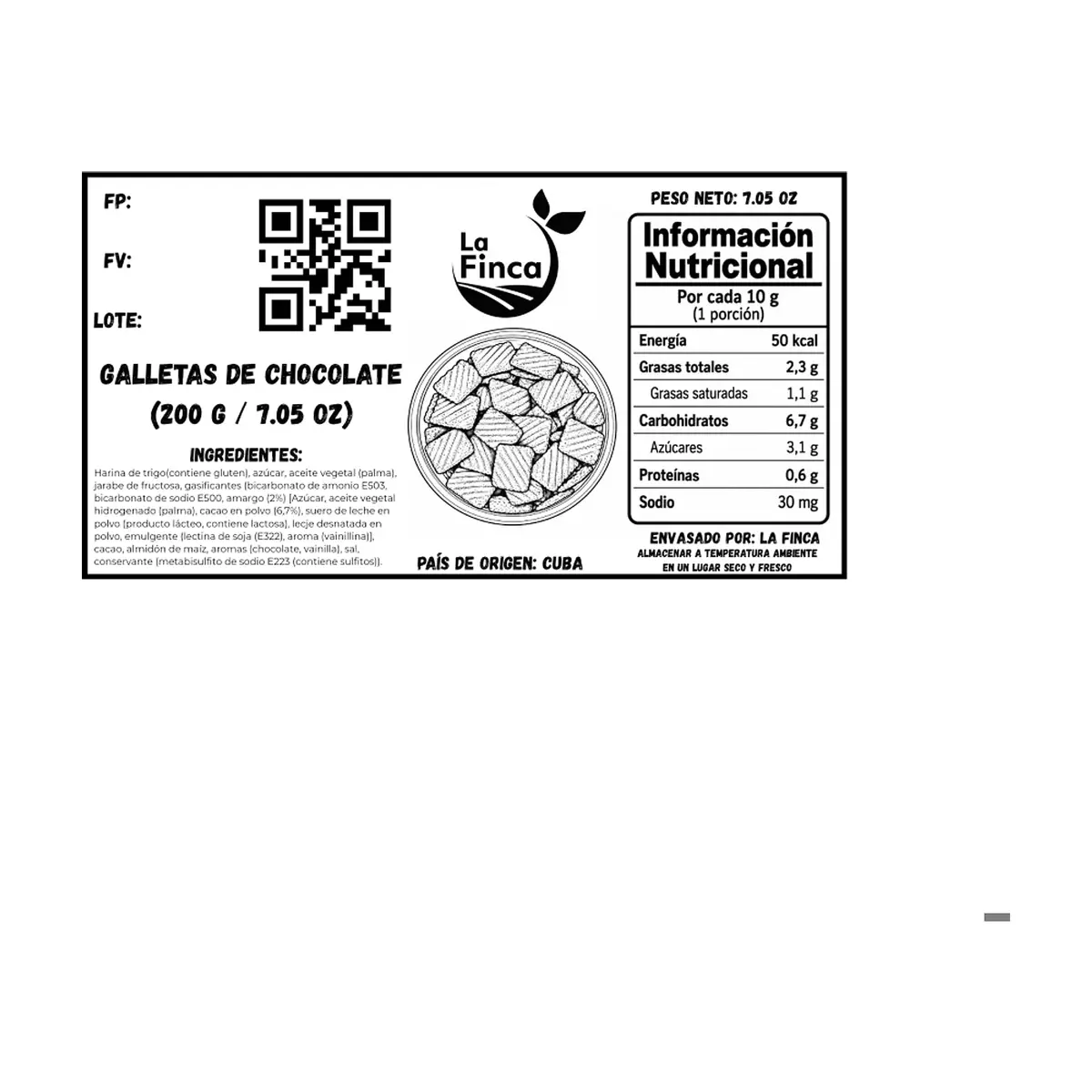 Galletas de chocolate La Finca (200 g / 7.05 oz) - Thumbnail 2