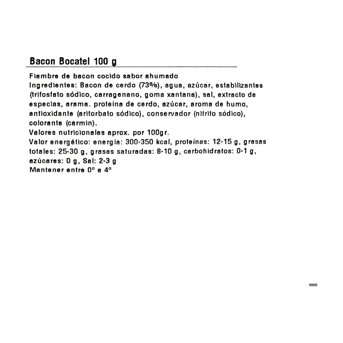 Bacon Bocatel La Especial (100 g / 3.5 oz) - Miniatura 3