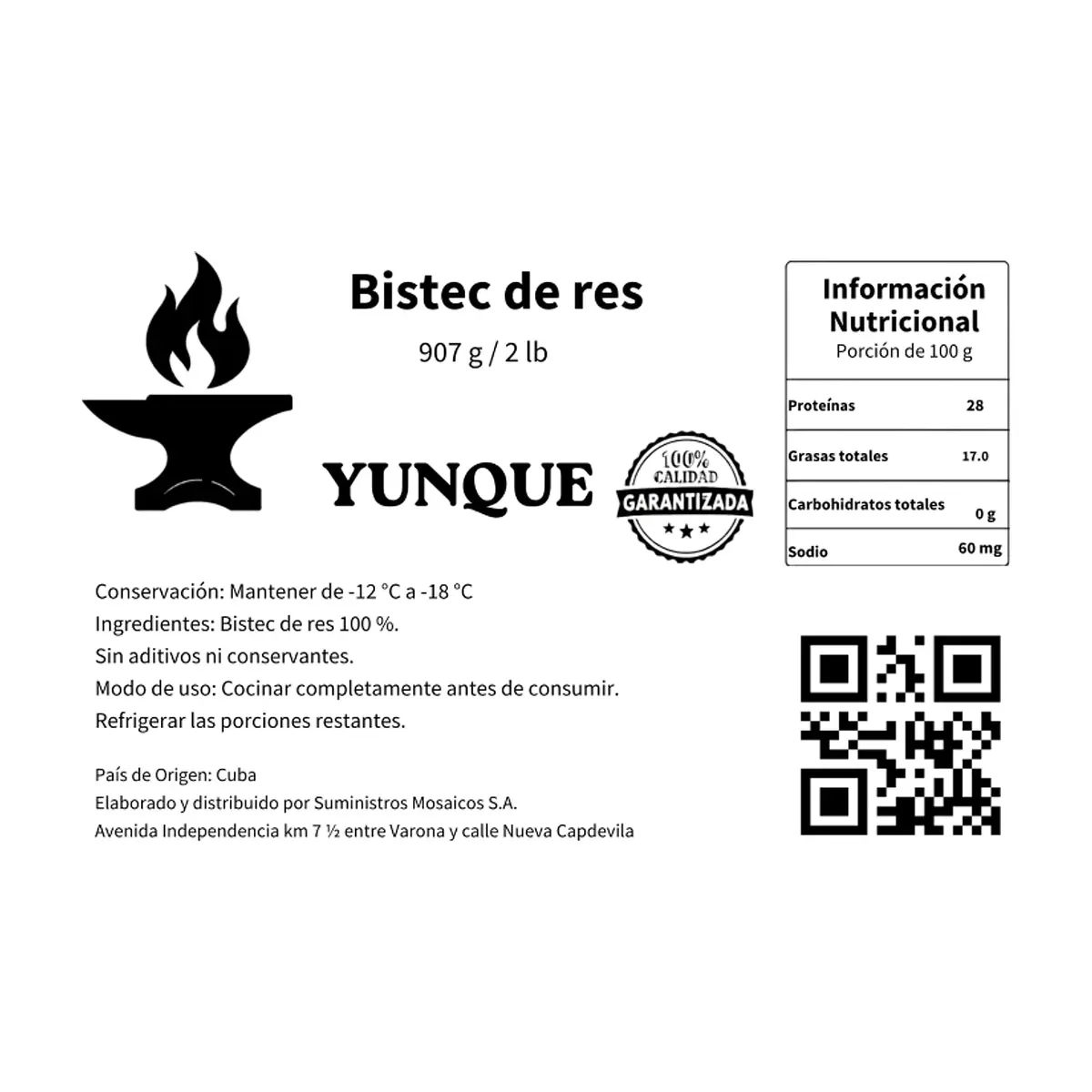 Bistec de res Yunque (907 g / 2 lb) - Thumbnail 2