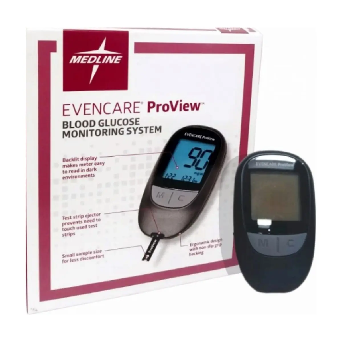 Sistema de monitorización de glucosa en sangre EvenCare ProView Medline (1 unidad) - Thumbnail 2