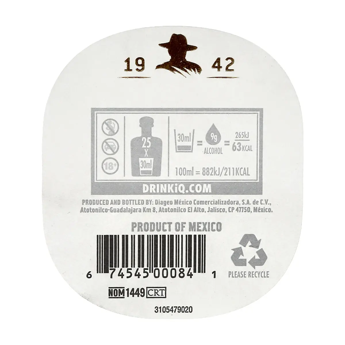Tequila blanco Don Julio (750 ml) - Thumbnail 3
