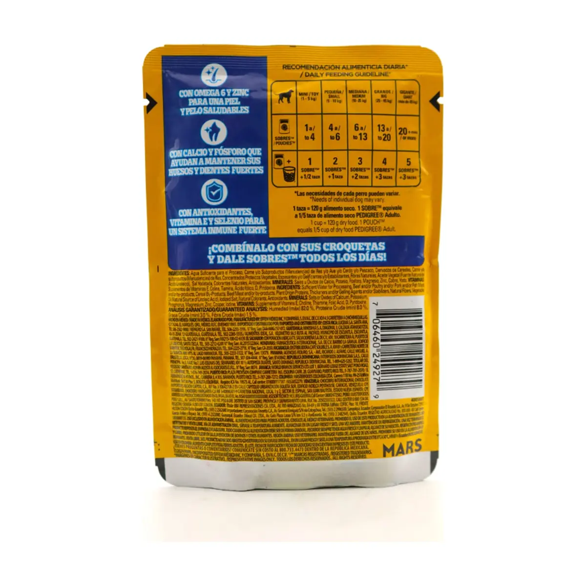 Comida para perros adultos res en filete Pedigree (100 g / 3.52 oz) - Miniatura 4