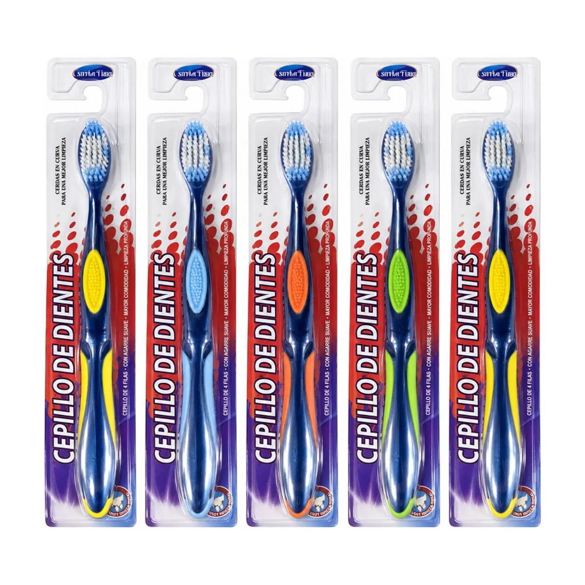 Set de 5 cepillos de dientes para adultos Comfortime