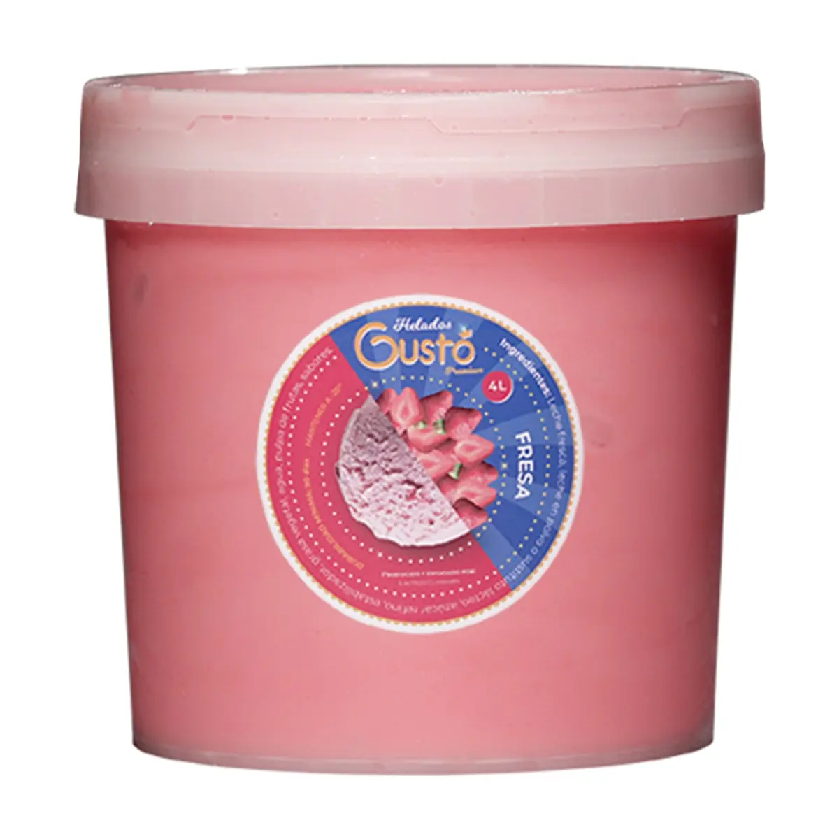 Helado Premium de fresa Gustó (4 L) - Thumbnail 4
