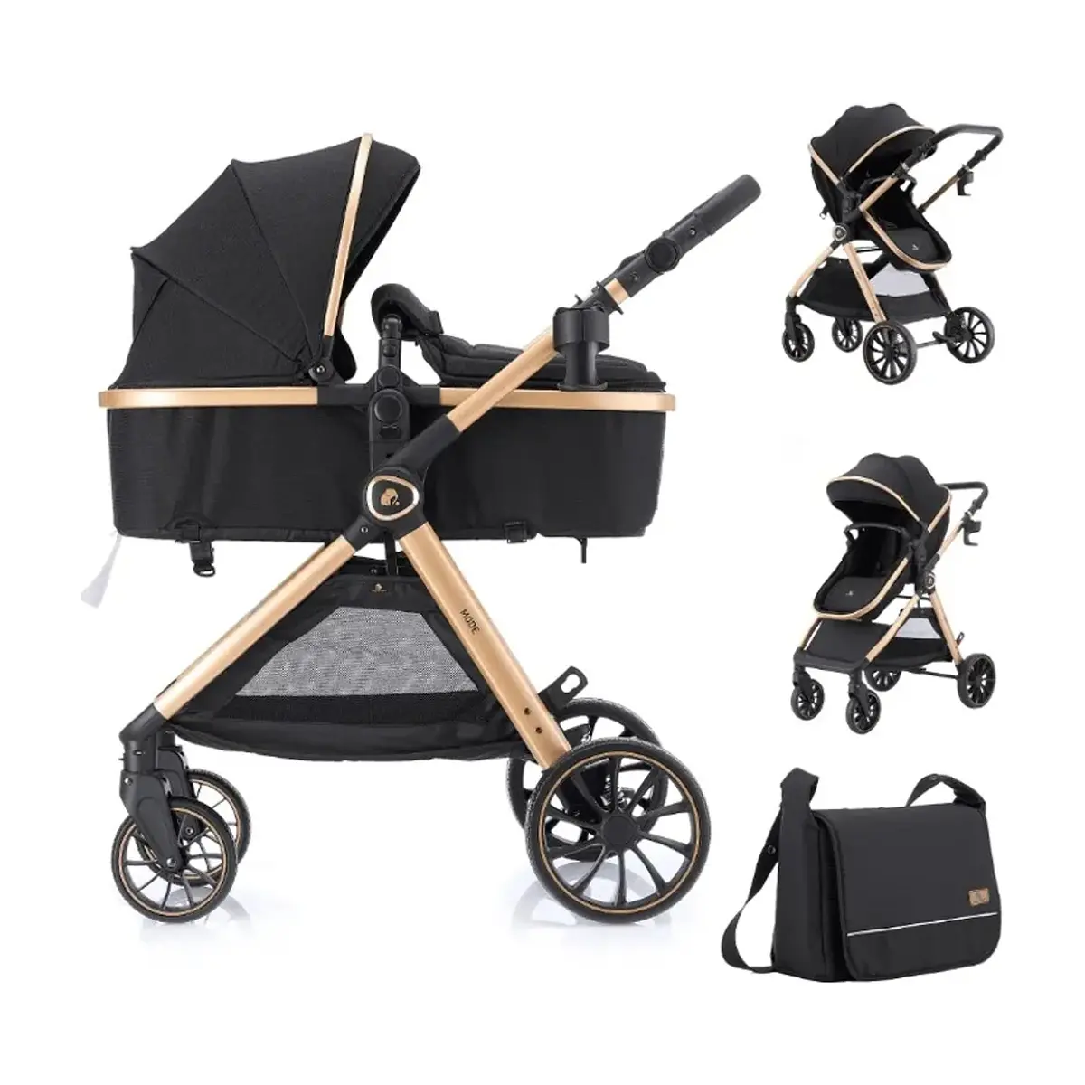 Coche Convertible Tipo Moisés para Infantes y Recién Nacidos