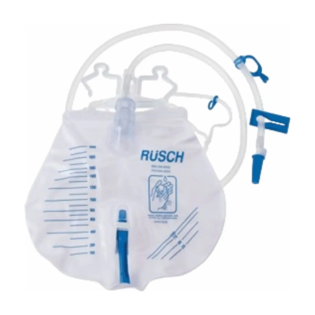 Bolsa de drenaje urinario con válvula antirreflujo estéril 2000 ml