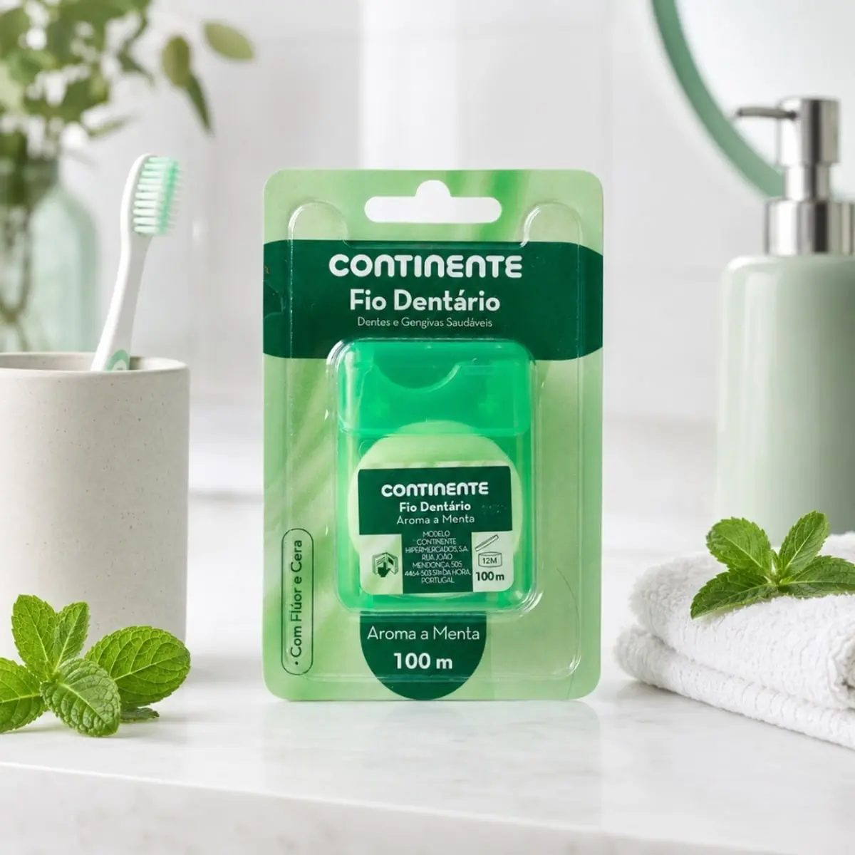 Hilo dental con aroma a menta Continente (100 m) - Thumbnail 3