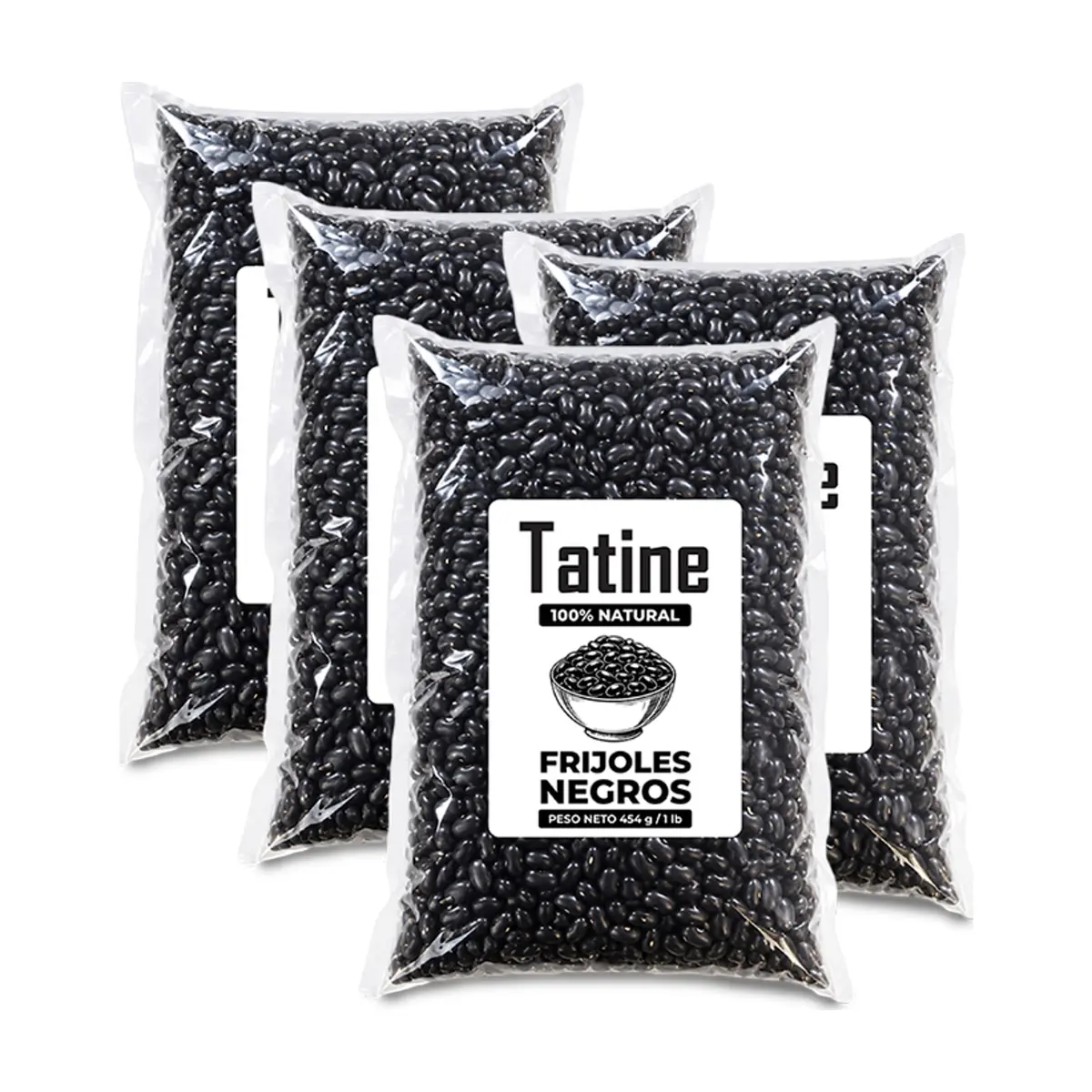 Frijoles negros Tatine (4 x 454 g / 1 lb)