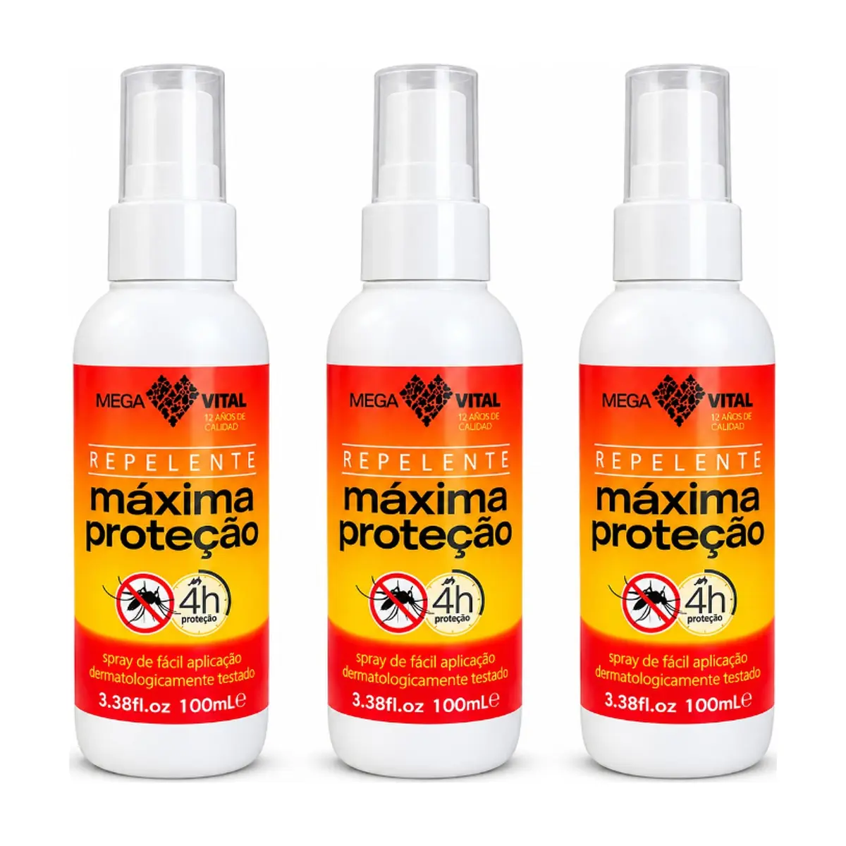 Repelente aerosol Mega Vital (3 x 100 ml) - Imagen 1