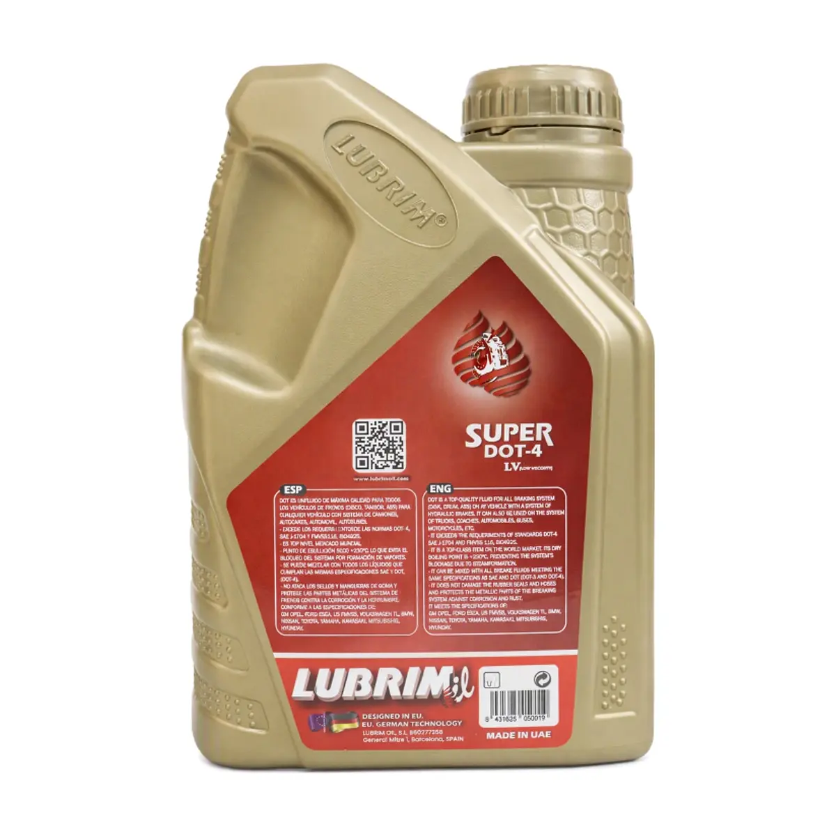 Líquido de frenos Super Dot-4 Lubrim (1 L) - Thumbnail 2