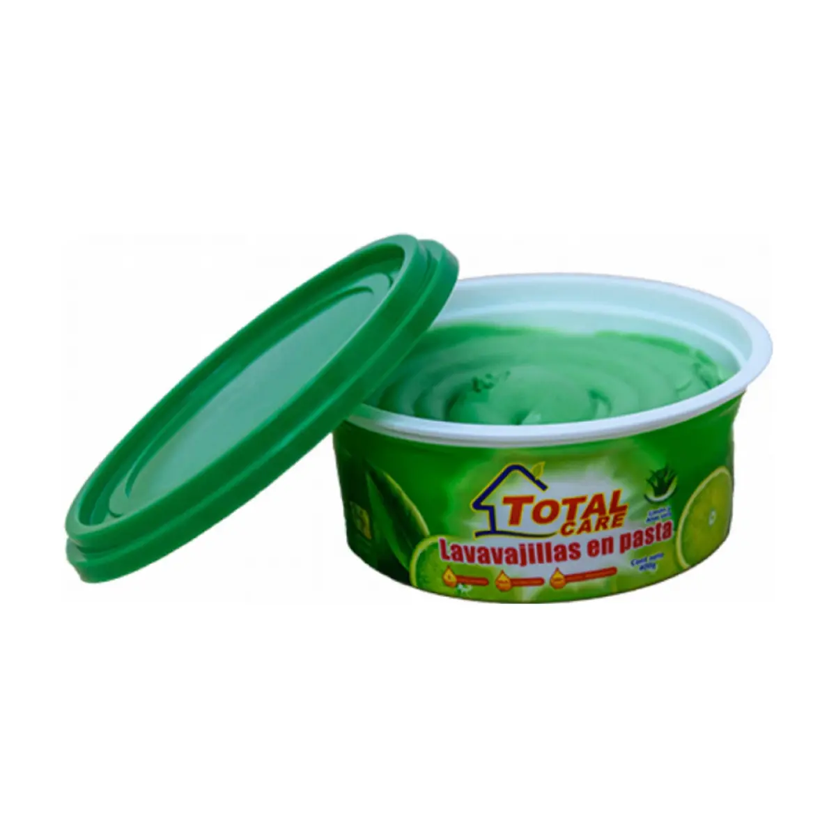 Lavavajillas en pasta antibacterial con limón y aloe vera (400 g / 14.1 oz) - Thumbnail 3