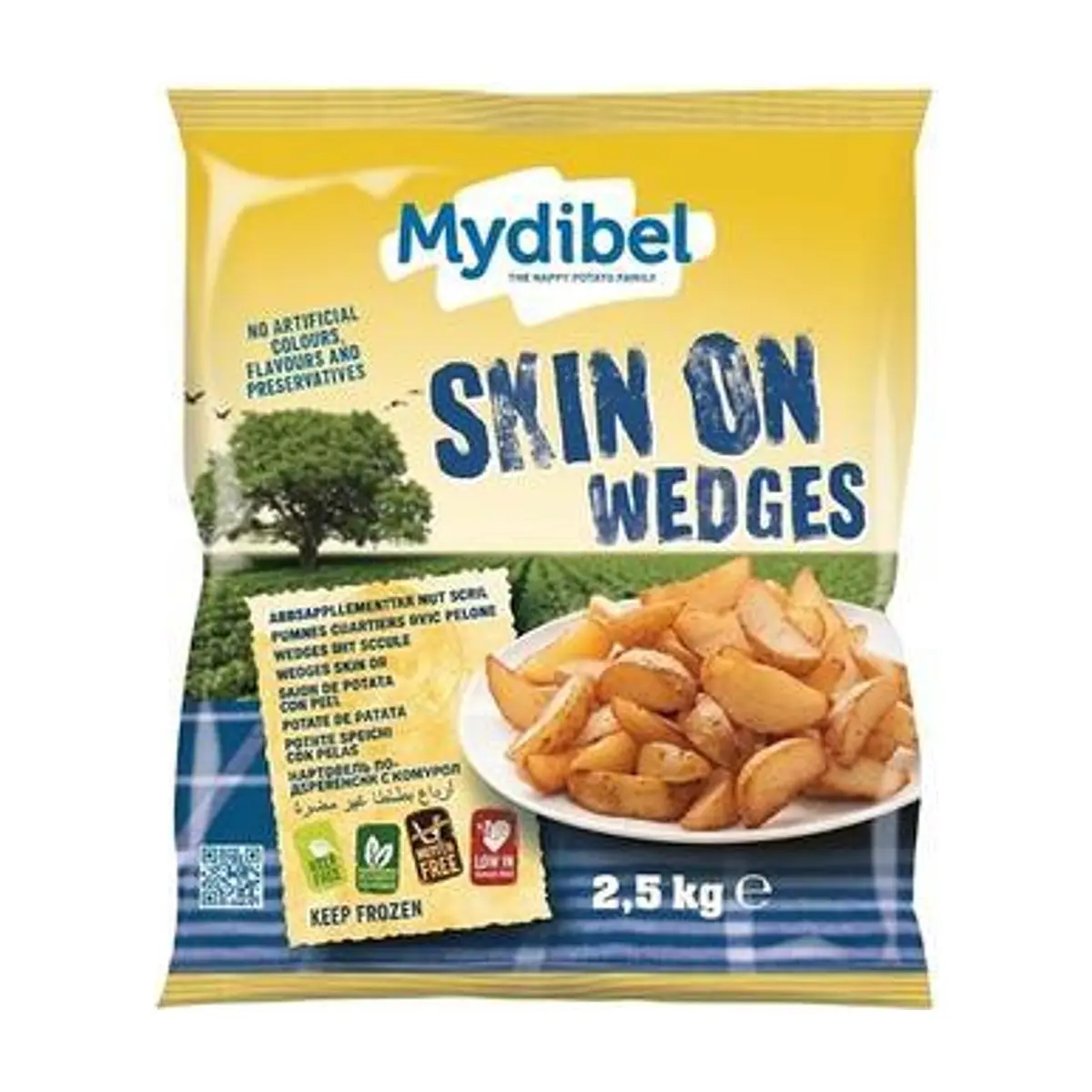 Papa Corte Wedges Gajo con Cascara (2.5kg) MYDIBEL