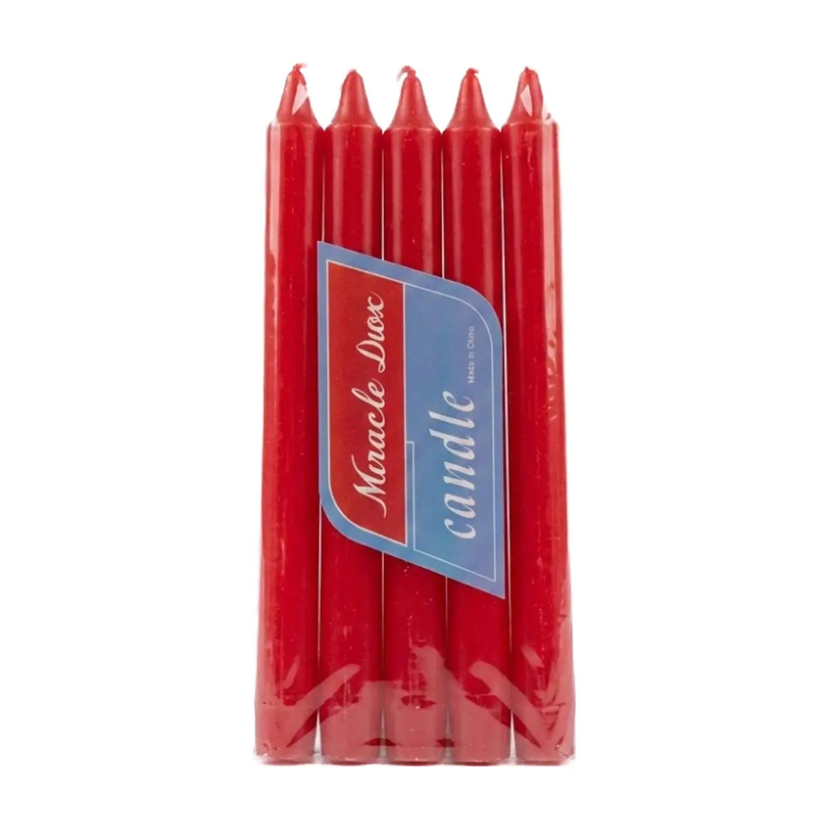 Velas color rojo Miracle Diox (10 U)