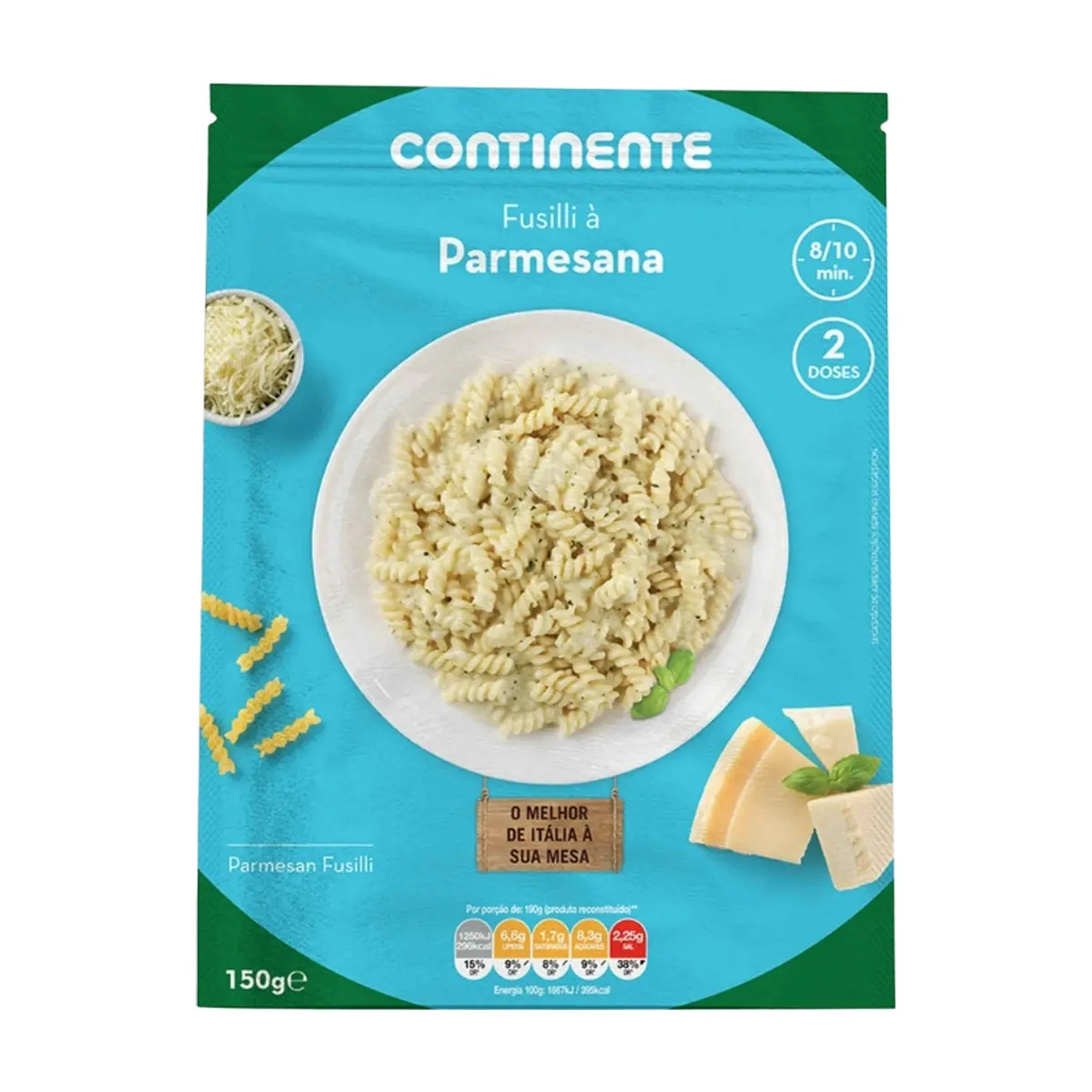 Pasta Fusilli con salsa de queso Continente (150 g / 5.29 oz)