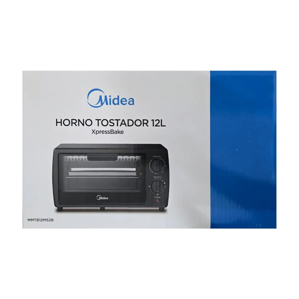 Horno tostador negro 12L XpressBake Midea MMTB12MS2B - Thumbnail 4