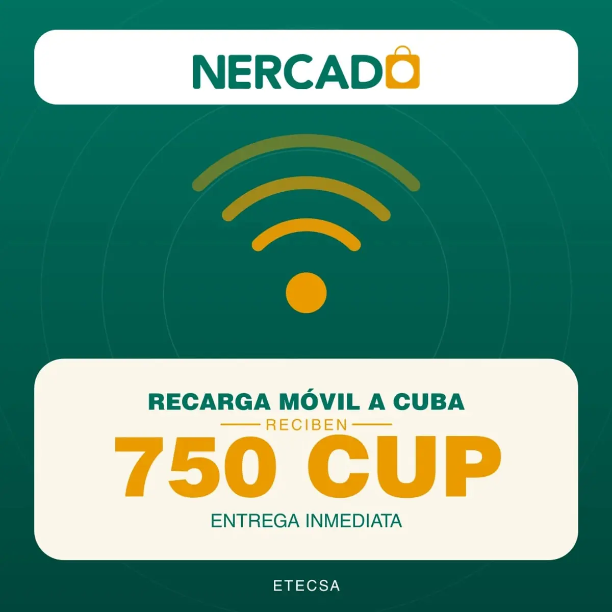 Reciben 750 CUP