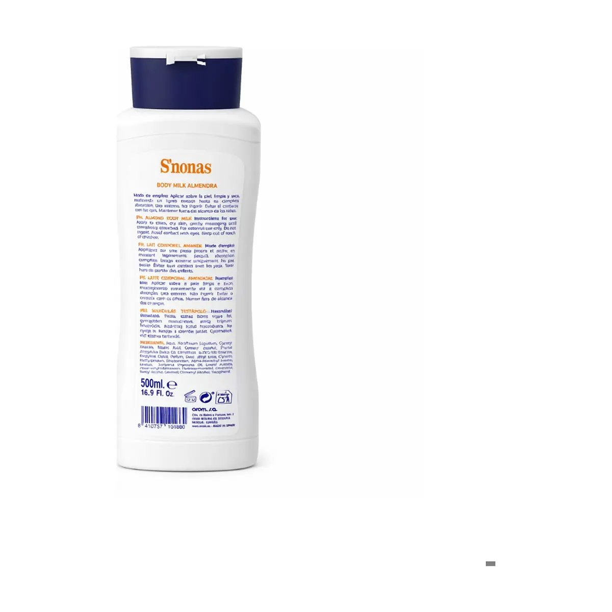 Crema corporal de almendra S'nonas (500 ml) - Thumbnail 3