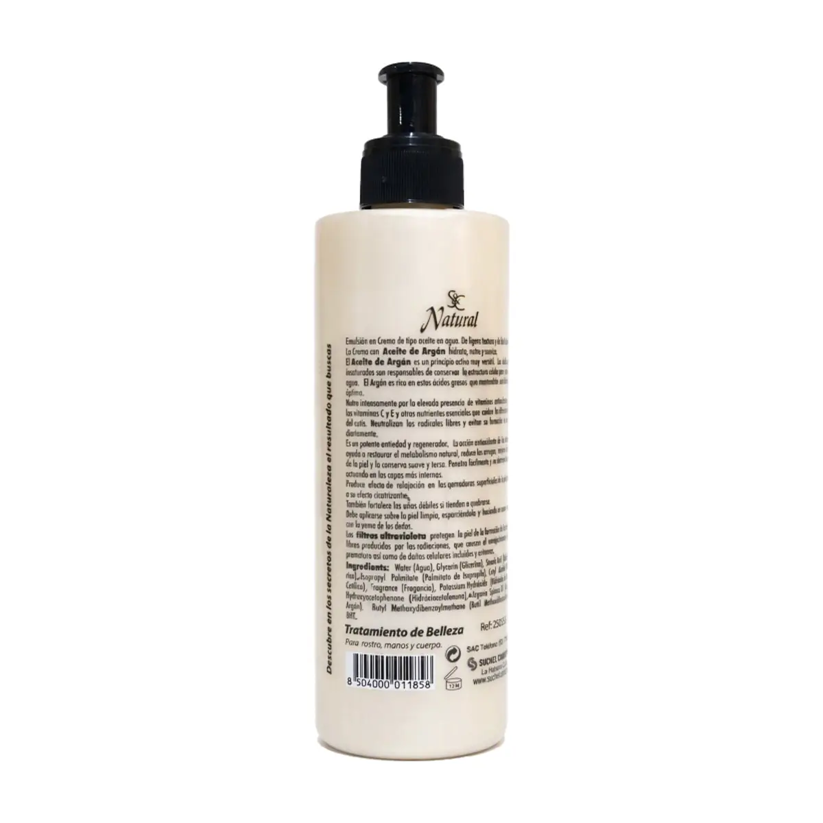 Crema ultra nutritiva con aceite de argán para rostro, manos y cuerpo Natural S&C (390 g / 13.8 oz) - Thumbnail 2