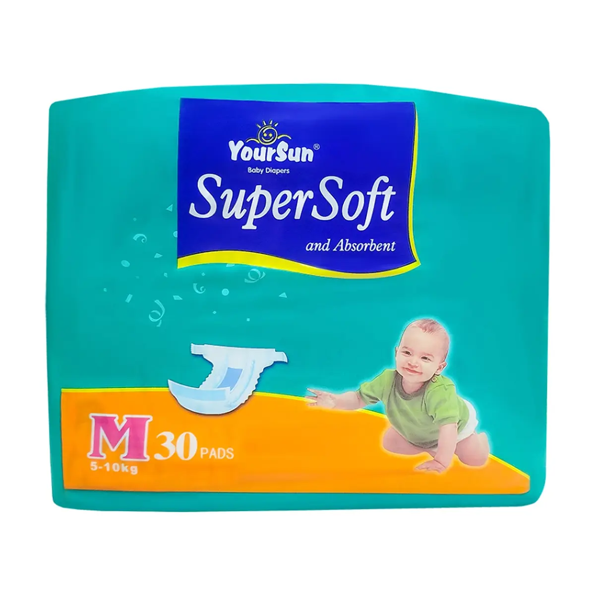 Pañales desechables para bebé de 5 - 10 kg talla M YourSun (30 U)