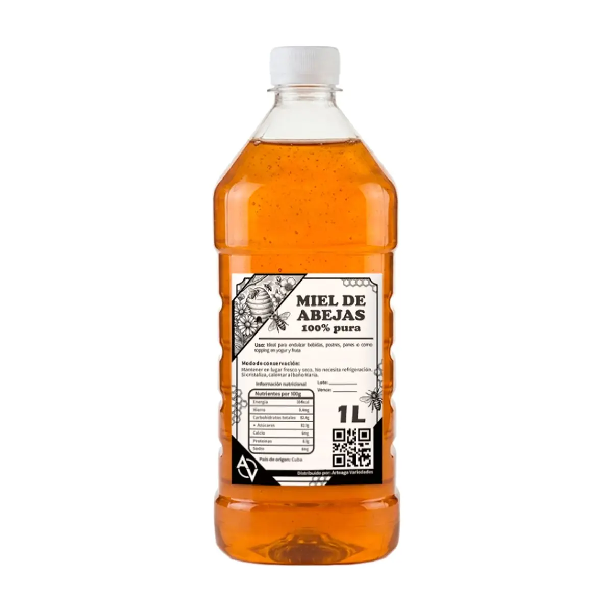Miel de abejas 100% pura Arteaga Variedades (1 L) - Imagen 1