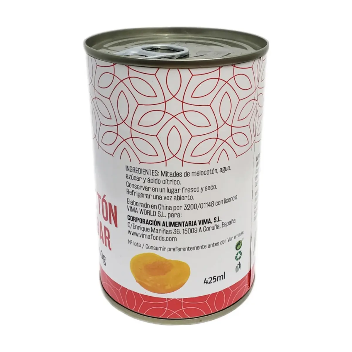 Melocotón en almibar Vima Foods (425 g / 14.99 oz) - Thumbnail 2