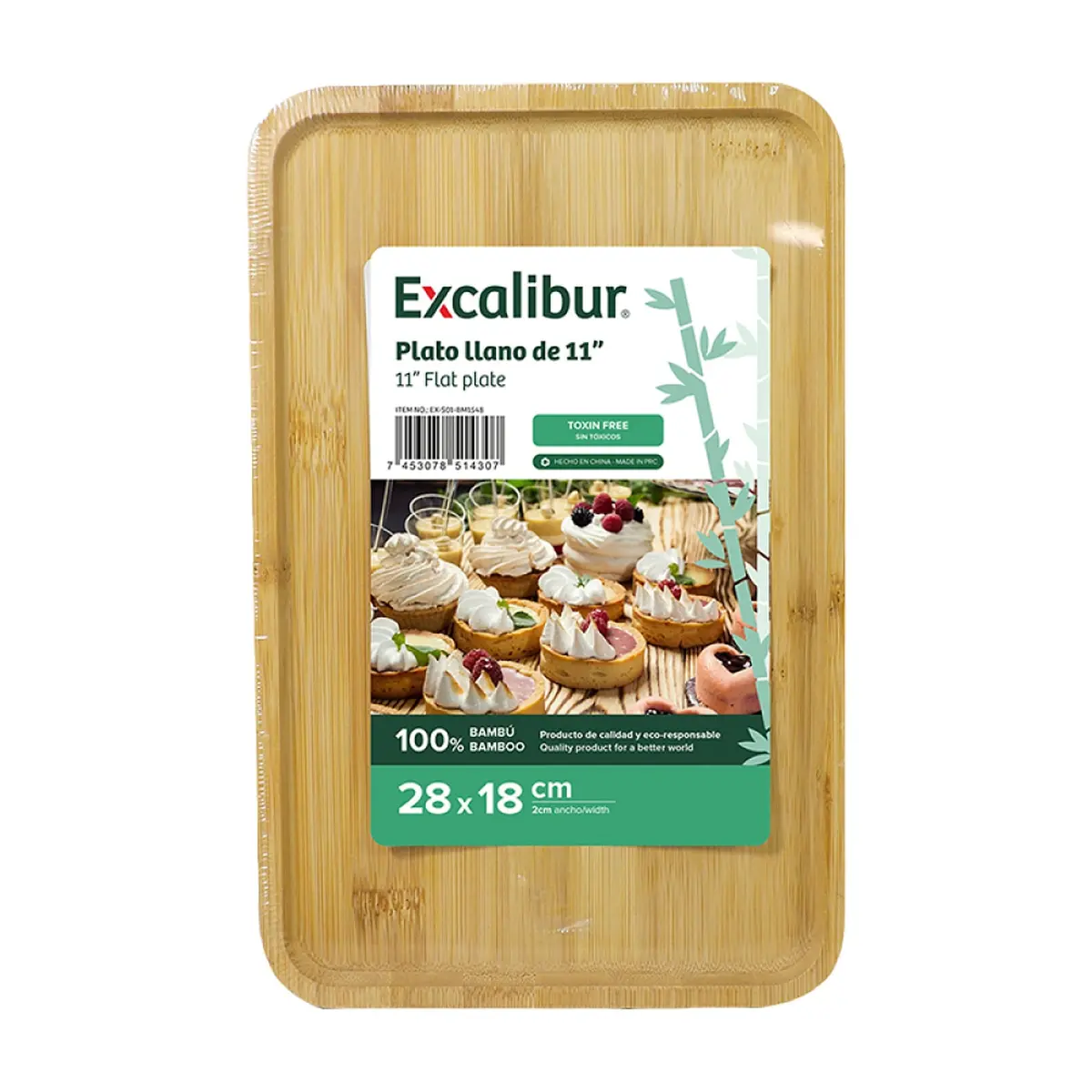 Bandeja de madera de 11" Excalibur