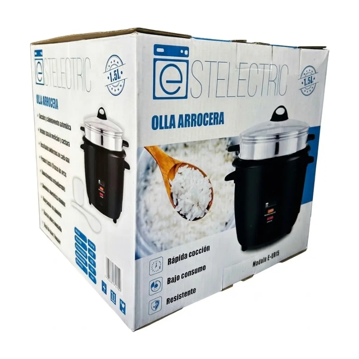 Olla arrocera con vaporera incluida 1.5L Estelectric E-OR15 - Miniatura 3