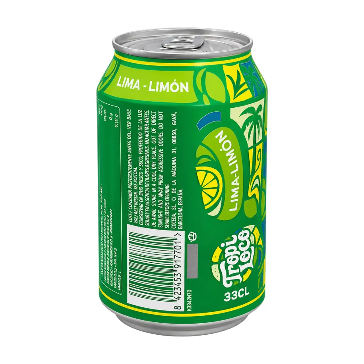 Refresco gaseado de lima-limón Tropi Loco (330 ml) - Miniatura 2