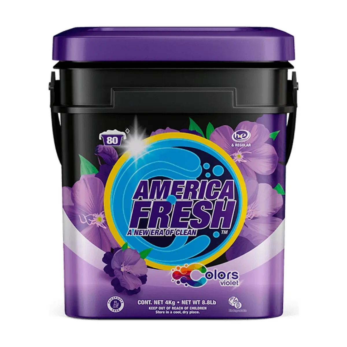 Detergente en polvo de cuidado extra America Fresh (4 kg / 8.8 lb) - Imagen 1