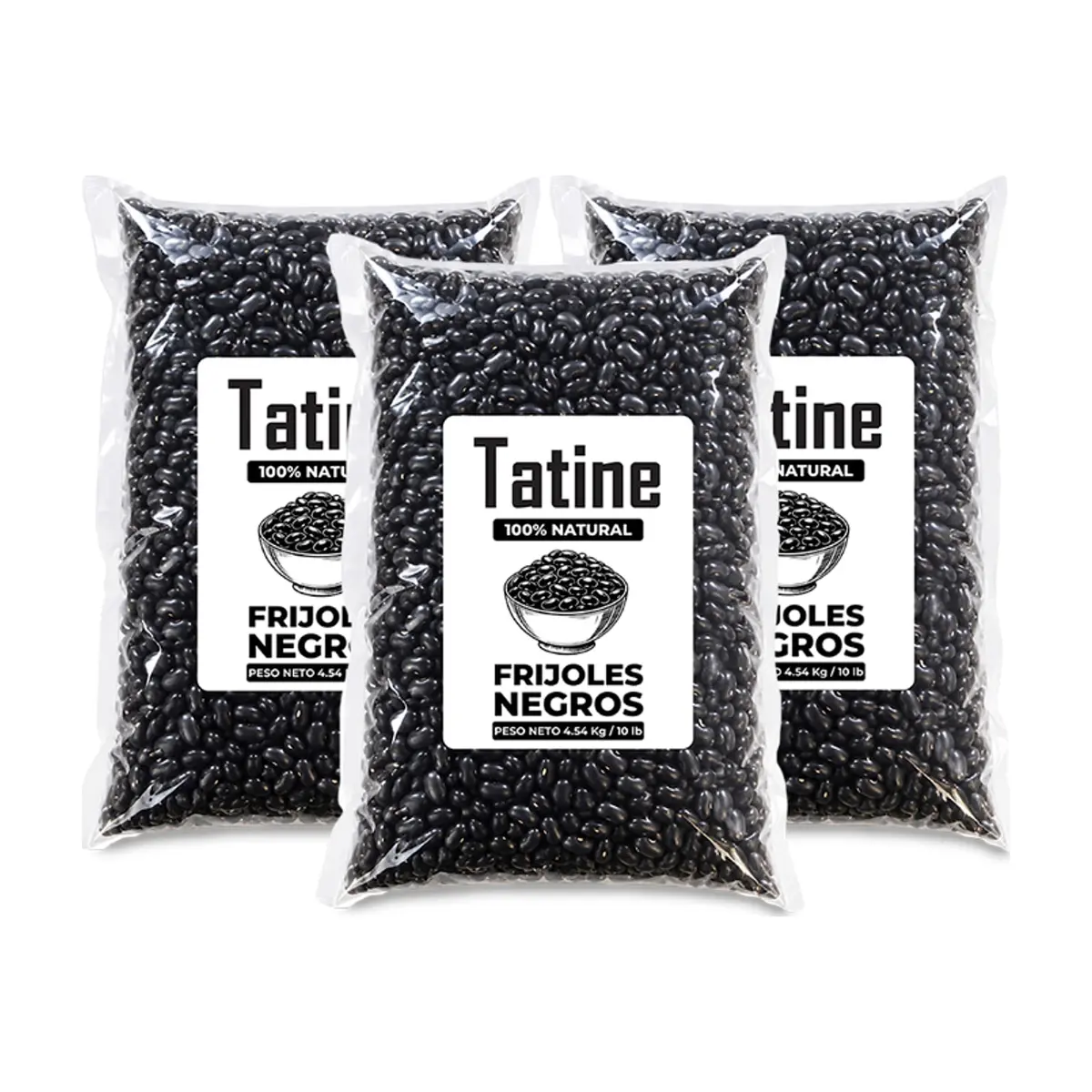 Frijoles negros Tatine (3 x 4.54 kg / 10 lb)