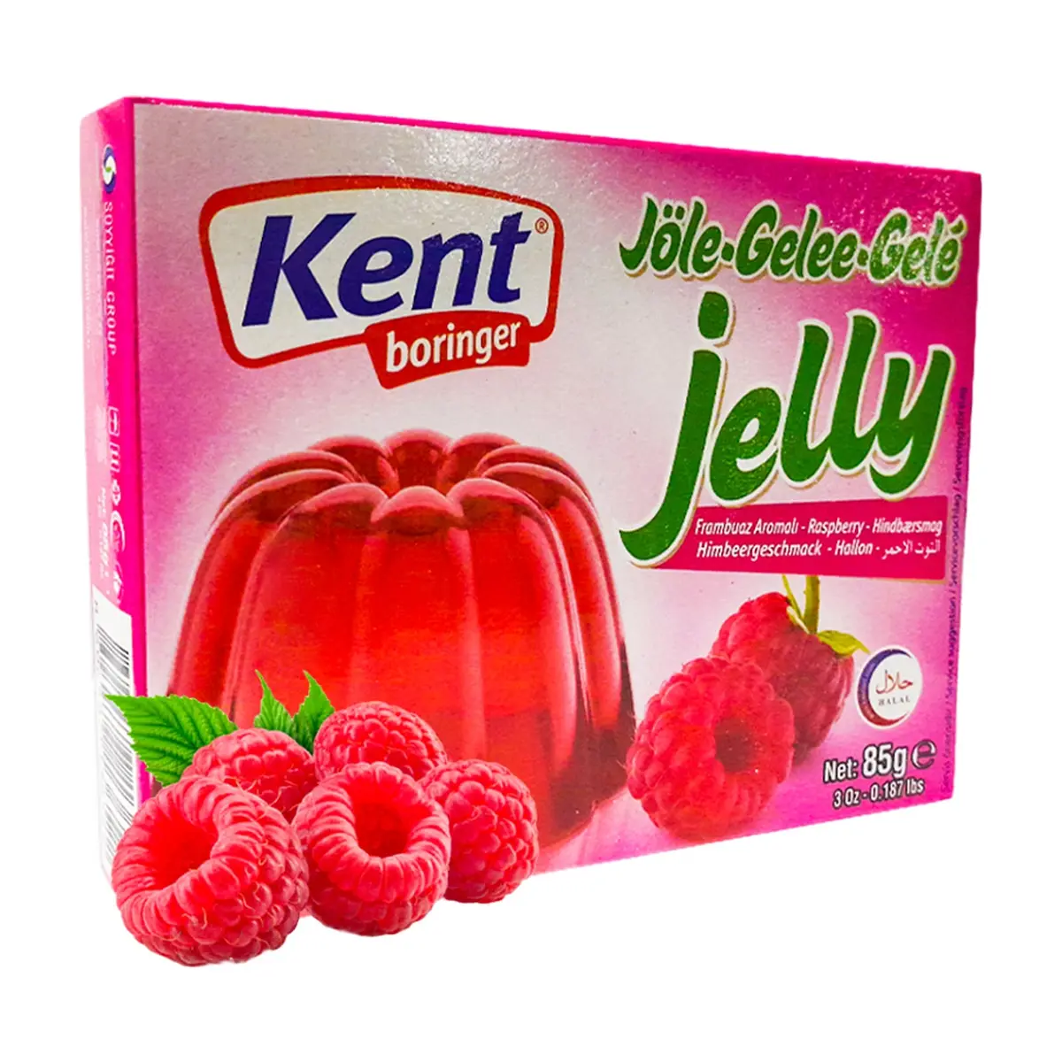Gelatina sabor a frambuesa Kent boringer (85 g / 3 oz)