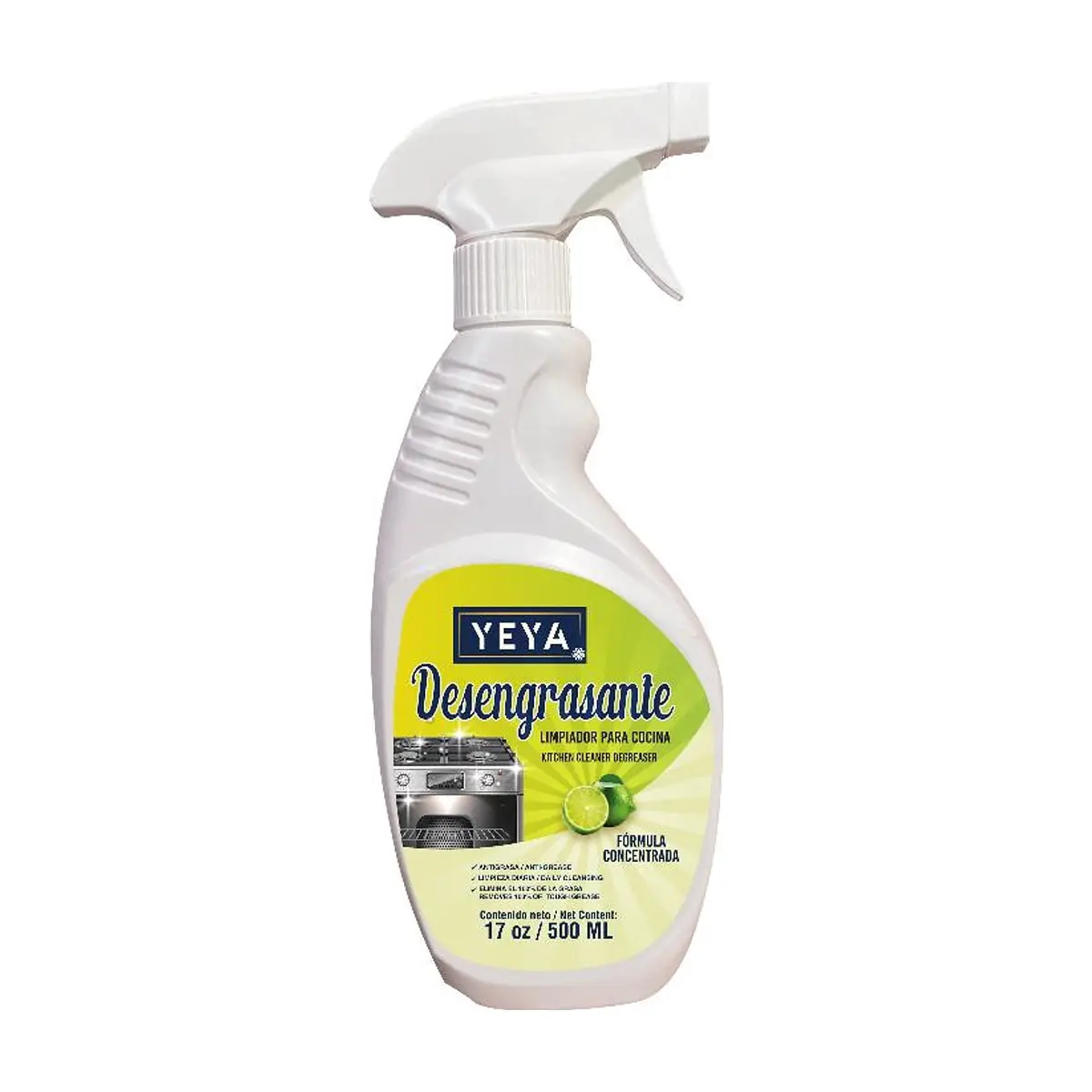 Limpiador desengrasante para cocina YEYA (500 ml / 17 oz)
