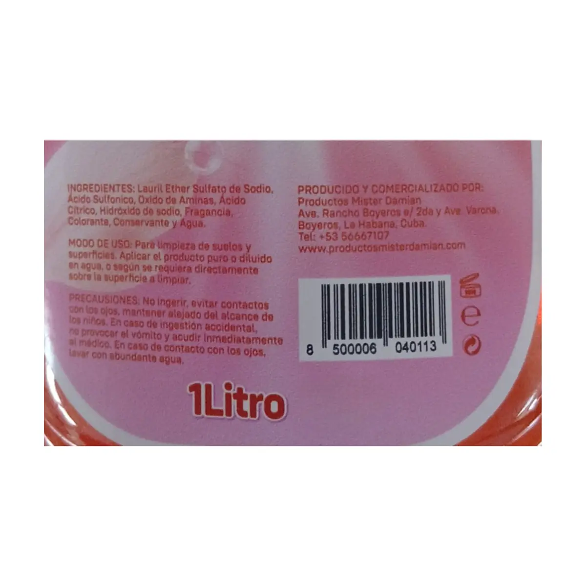 Detergente friegasuelos Mister Damian (1 L) - Miniatura 3