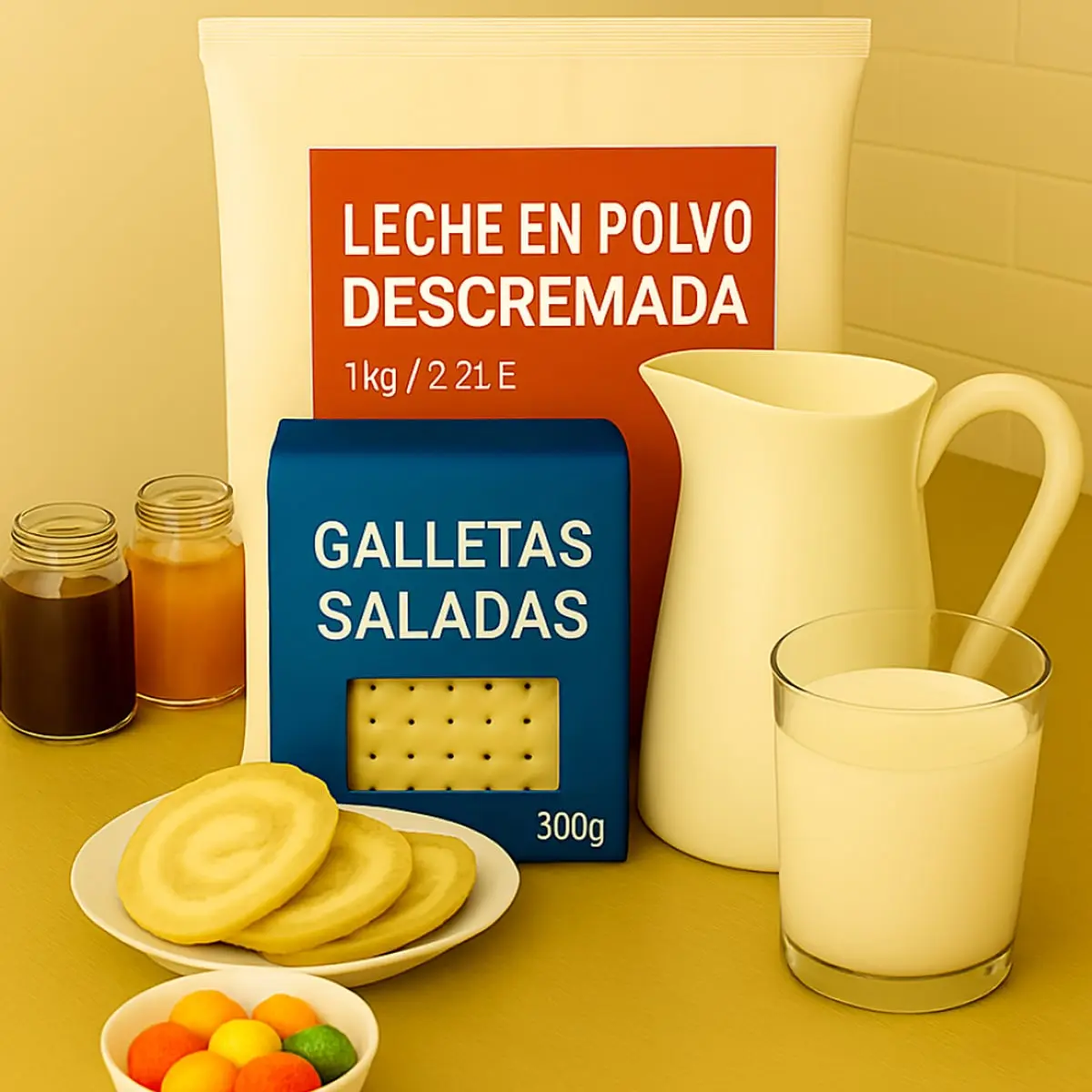 Leche en polvo descremada Jimm (1kg / 2.2 lb) - Thumbnail 4