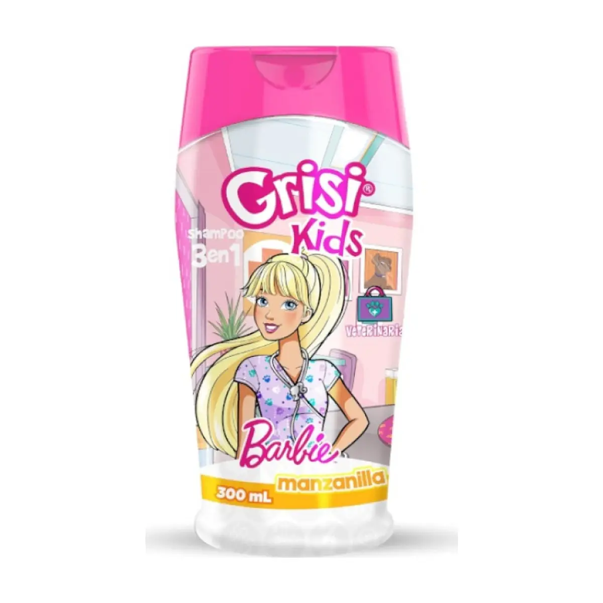 Champú infantil 3 en 1 Barbie Veterinaria Grisi Kids (300 ml)