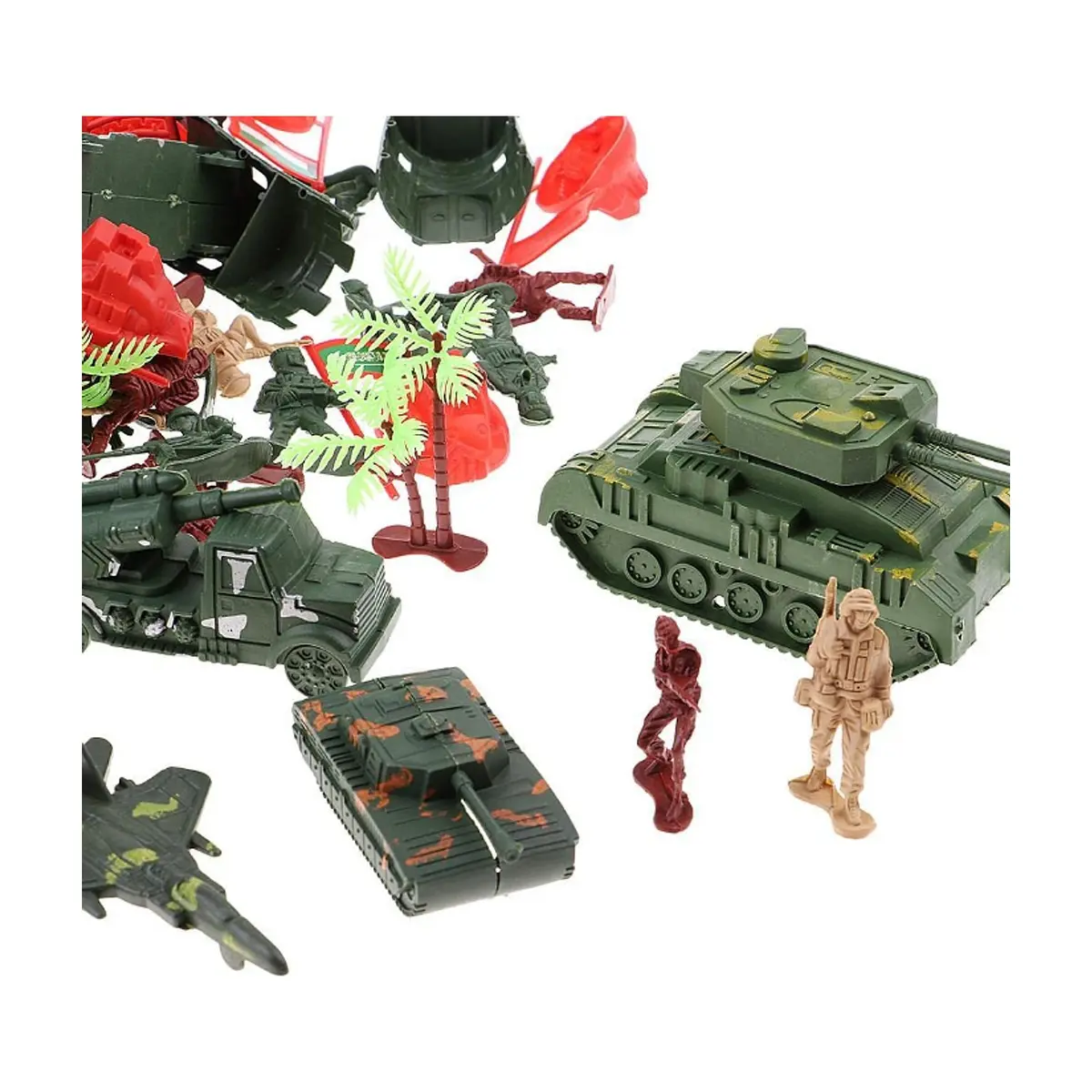 Set de juguete militar de plástico Combat