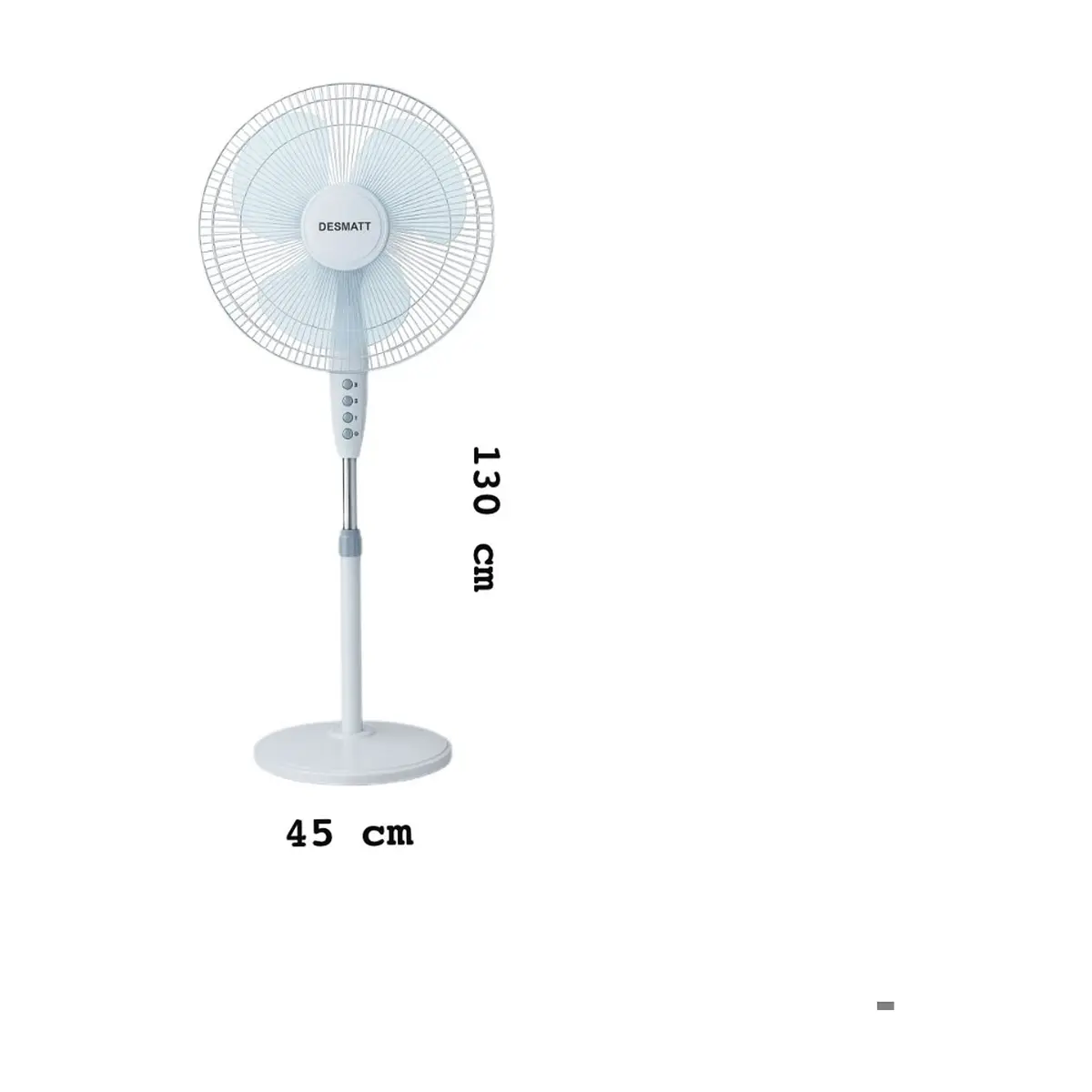Ventilador de pedestal color blanco Desmatt SEF-1614 - Thumbnail 2