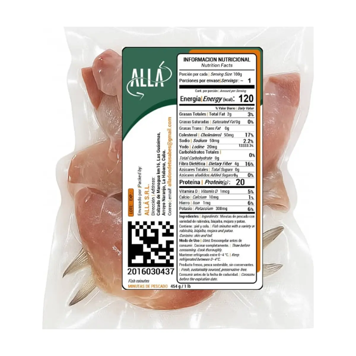 Minutas de pescados ALLÁ (454 g / 1 lb) - Miniatura 3