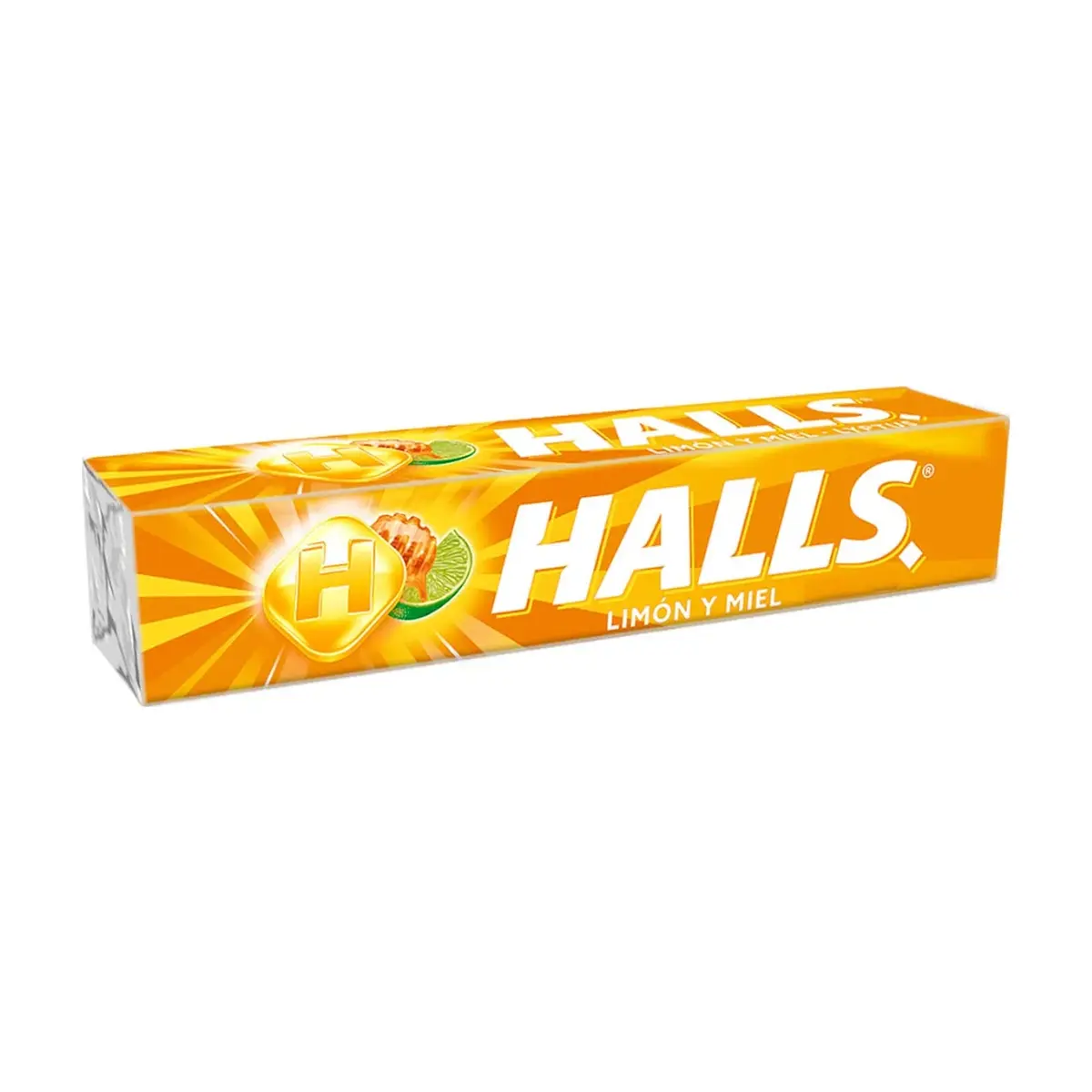 Caramelos macizos sabor miel y limón Halls (25 g / 0.88 oz) - Imagen 1