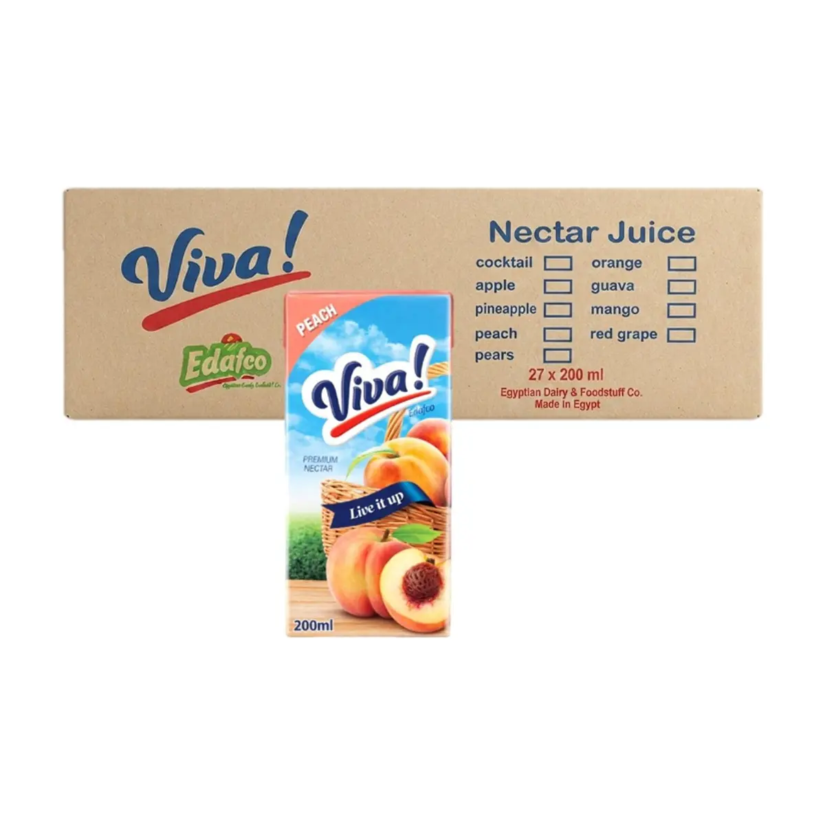 Néctar de Melocotón Viva! (27 x 200 ml)